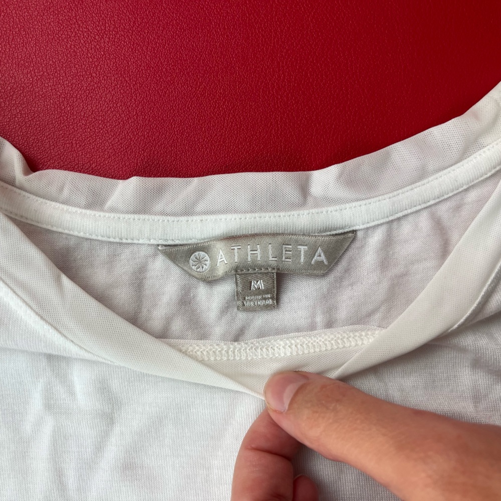 M Athleta White tank top